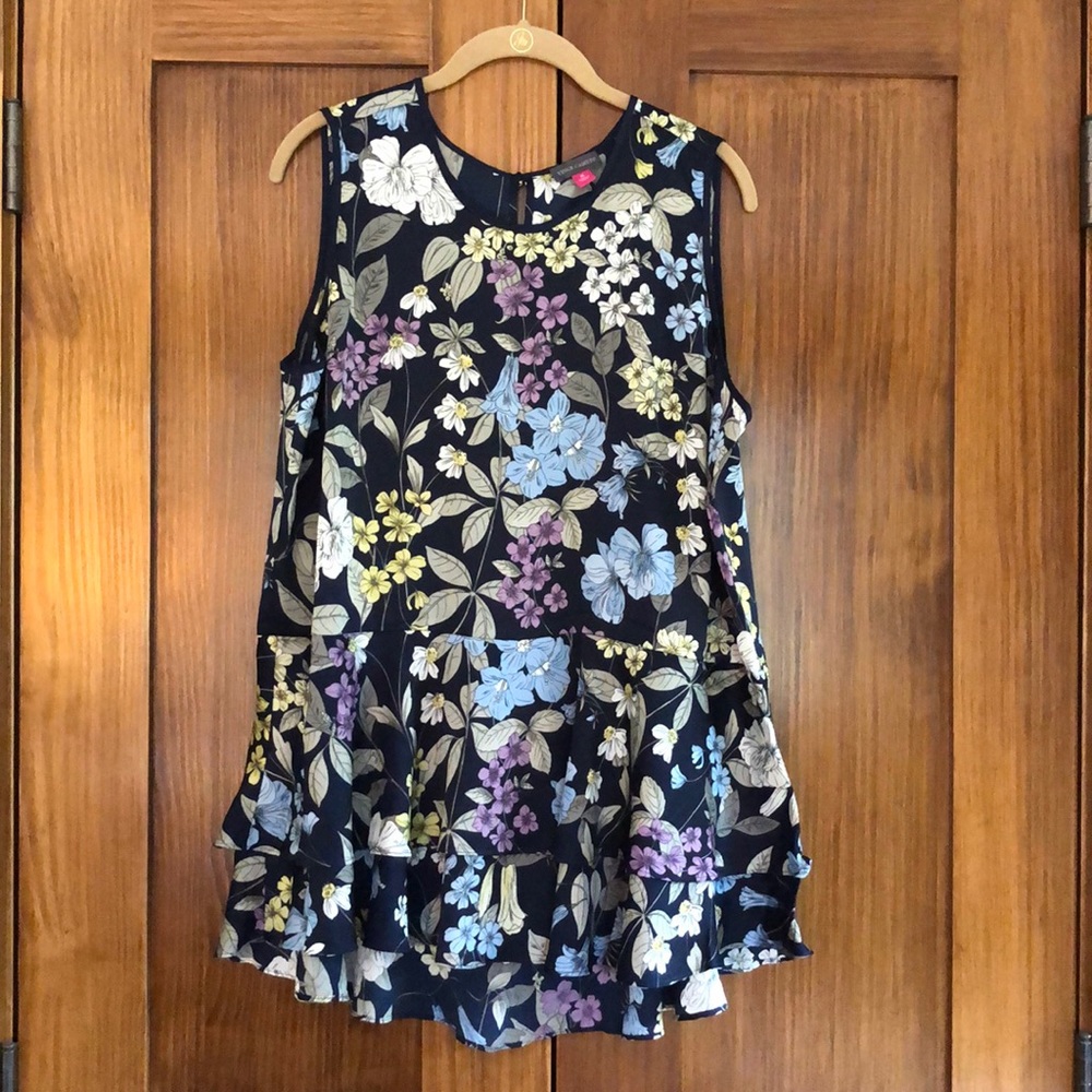 Vince Camino peplum blouse 1x